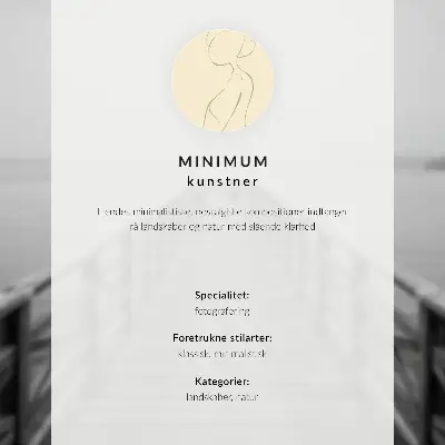 Minimalistyczny krajobraz z drzewem i ławką plakat z teksturą płótna
