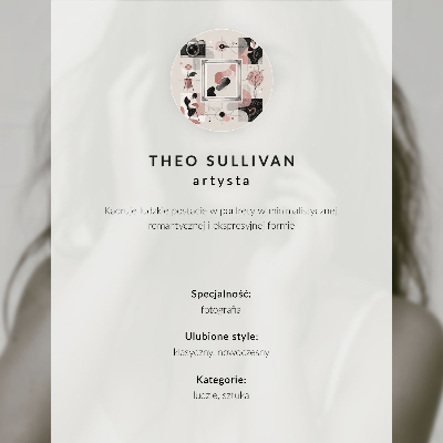 Plakat ścienny Elegancki portret