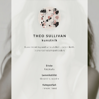 Plakat ścienny Elegancki portret