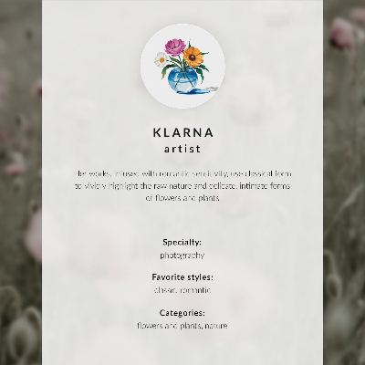 Plakat ścienny Delikatne maki
