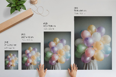 Plakat z teksturą płótna Balonowy bukiet
