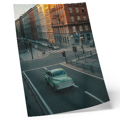 Plakat ścienny Miejska ulica retro