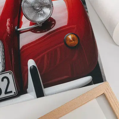 Nowoczesna grafika na płótnie klasyczny samochód o wyrazistych detalach w klimacie retro