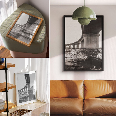 Plakat ścienny Minimalizm most architektura nowoczesność