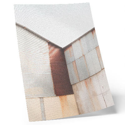 Plakat na płótnie Zestawienie metalu i rdzy geometryczne panele