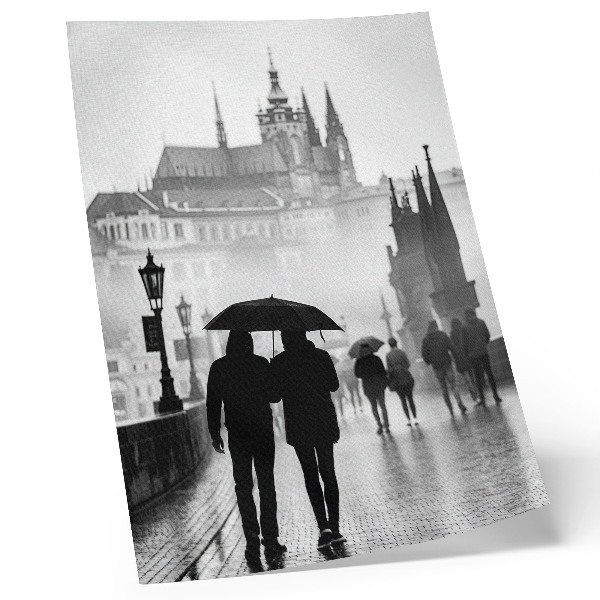 Plakat ścienny Deszczowy spacer