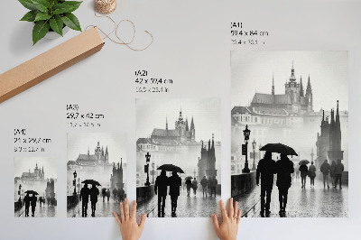 Plakat ścienny Deszczowy spacer