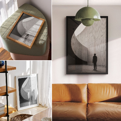 Nowoczesna grafika na płótnie Minimalistyczna architektura