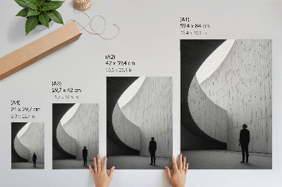 Nowoczesna grafika na płótnie Minimalistyczna architektura