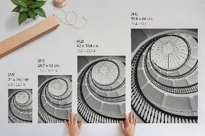 Plakat na płótnie Spiralne schody