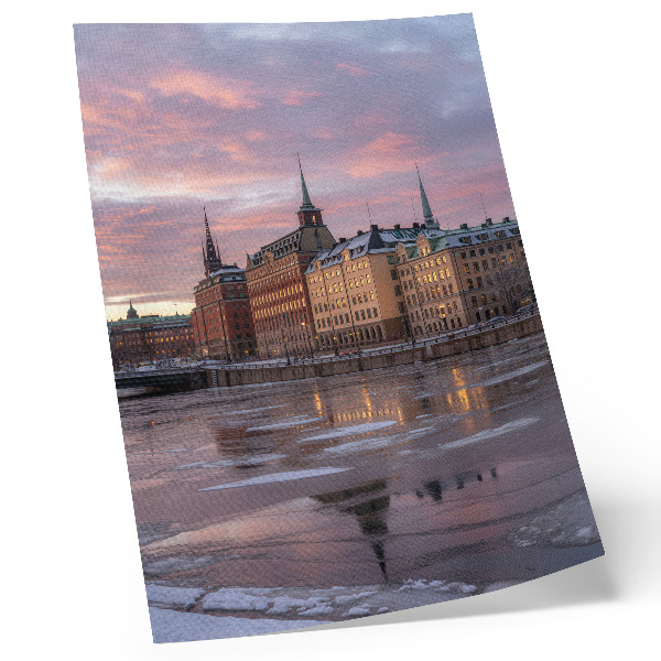 Plakat ścienny Miasto wieczorem