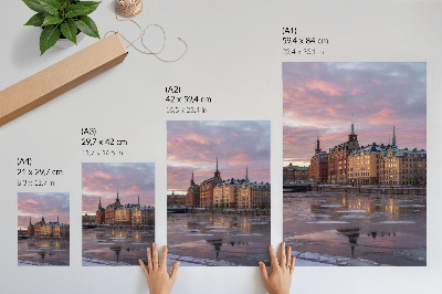 Plakat ścienny Miasto wieczorem