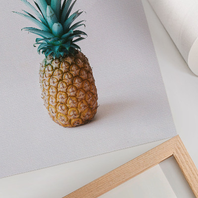 Plakat z teksturą płótna Tropikalny ananas
