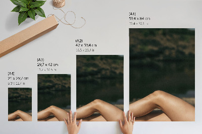 Nowoczesna grafika na płótnie Minimalistyczne piękno w naturalnym otoczeniu