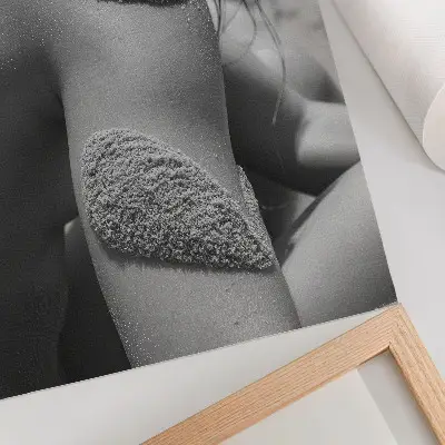 Plakat na płótnie z teksturą piasku przedstawiającą zbliżenie na naturę w harmonijny sposób