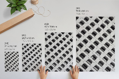Plakat na płótnie Minimalistyczna fasada pełna powtarzających się kształtów