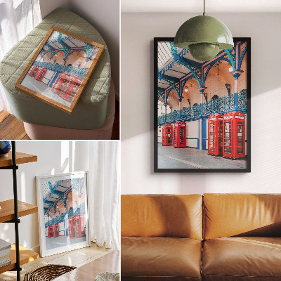 Nowoczesna grafika na płótnie Retro architektura