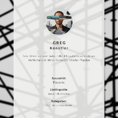 Plakat ścienny Minimalistyczna fasada geometryczne kształty harmonia