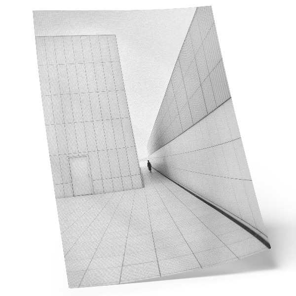 Plakat na płótnie Minimalistyczna geometryczna architektura