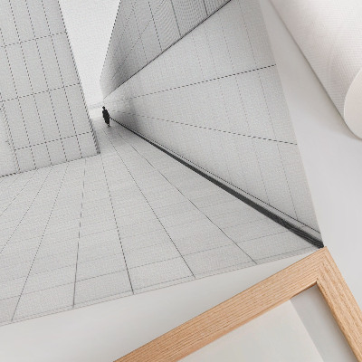 Plakat na płótnie Minimalistyczna geometryczna architektura