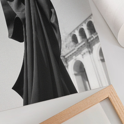 Nowoczesna grafika na płótnie Minimalistyczna kompozycja tkanina architektura
