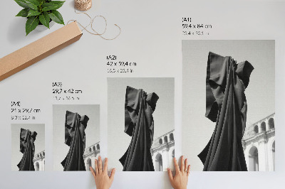 Nowoczesna grafika na płótnie Minimalistyczna kompozycja tkanina architektura