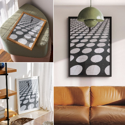 Plakat z teksturą płótna Geometryczne wzory