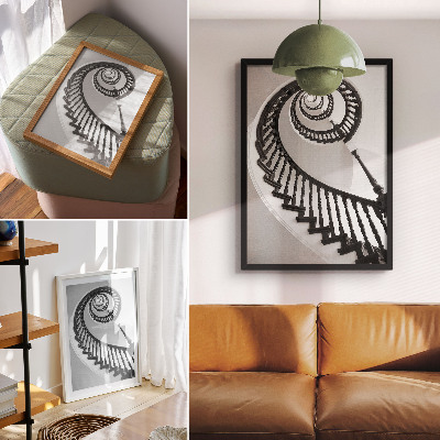 Plakat na płótnie Spiralne schody