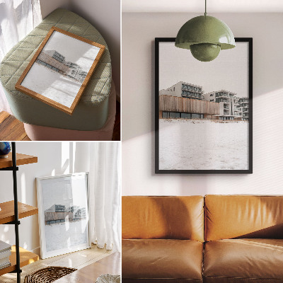 Plakat ścienny Nowoczesne budynki minimalistyczna architektura