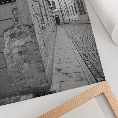 Nowoczesna grafika na płótnie Elewacje starych budynków detale architektury