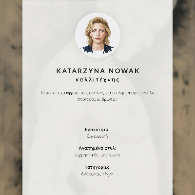 Nowoczesna grafika na płótnie Portret mężczyzny
