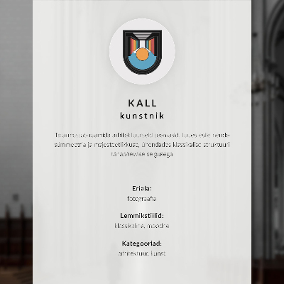 Nowoczesna grafika na płótnie Monumentalna architektura