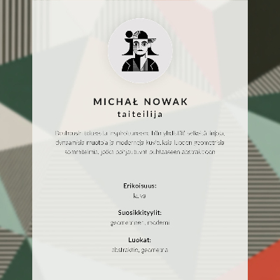 Nowoczesna grafika na płótnie Różnorodne trójkąty i paski w mocnych odcieniach