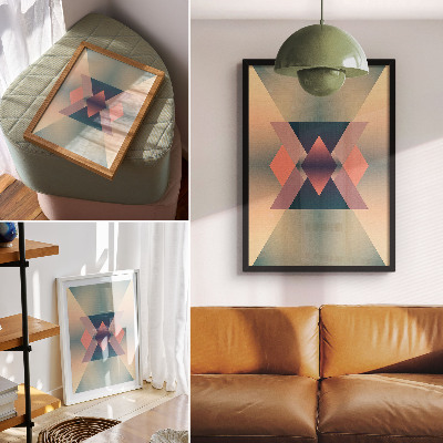 Plakat ścienny Pastelowa geometria