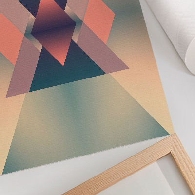Plakat ścienny Geometryczne kształty pastelowe kolory elegancja