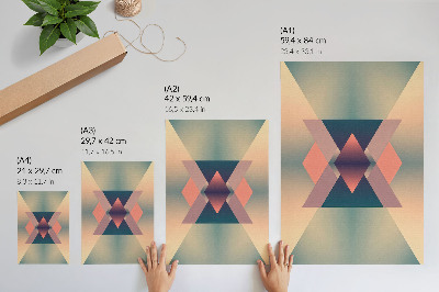 Plakat ścienny Pastelowa geometria