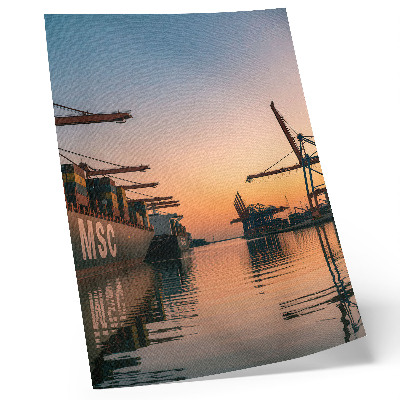 Plakat na płótnie Portowy zachód