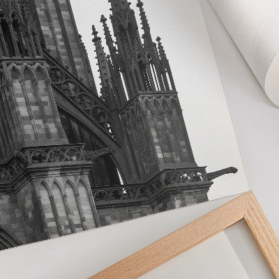 Plakat na płótnie Gotycka architektura misternie zdobiona kontrast