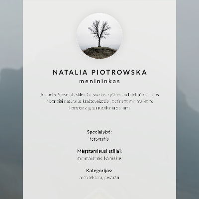 Plakat z teksturą płótna Mglisty krajobraz