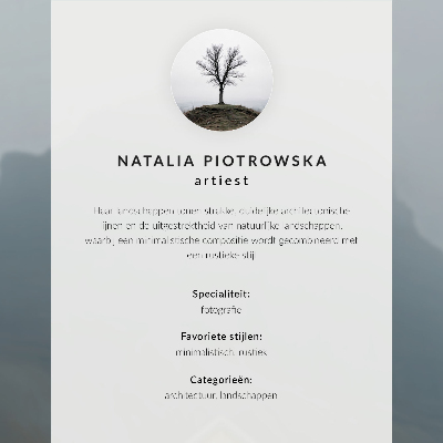 Plakat z teksturą płótna Mglisty krajobraz