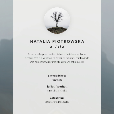Plakat z teksturą płótna Żółty dom mgła góry spokojna atmosfera