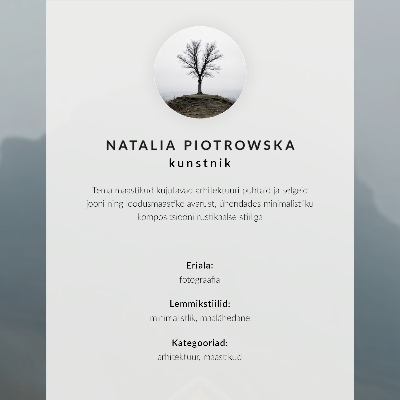 Plakat z teksturą płótna Mglisty krajobraz