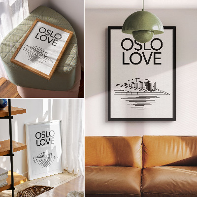 Plakat na płótnie Oslo ilustracja