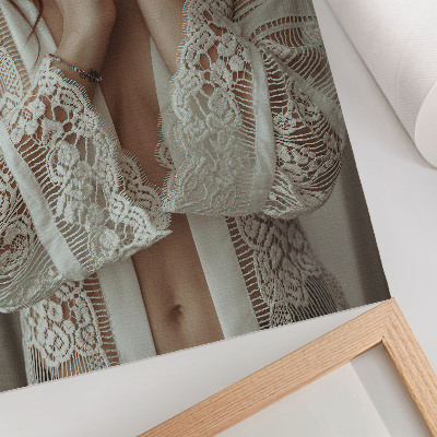 Plakat na płótnie Koronka delikatność elegancja klasyka kobiecość