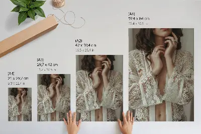 Plakat na płótnie koronka w stylu delikatności, elegancji i klasycznej kobiecości