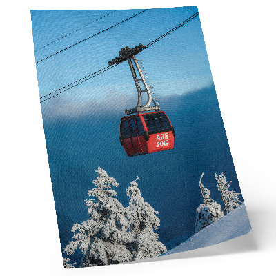 Nowoczesna grafika na płótnie Górska gondola