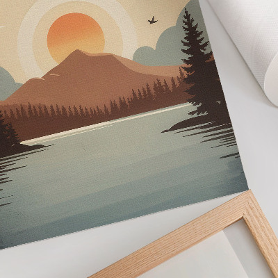 Nowoczesna grafika na płótnie Norrbotten ilustracja
