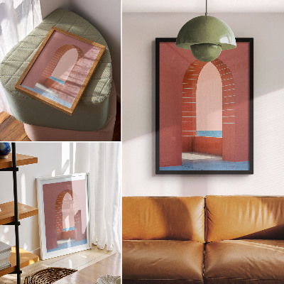 Plakat ścienny Pastelowa architektura