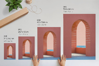 Plakat ścienny Pastelowa architektura