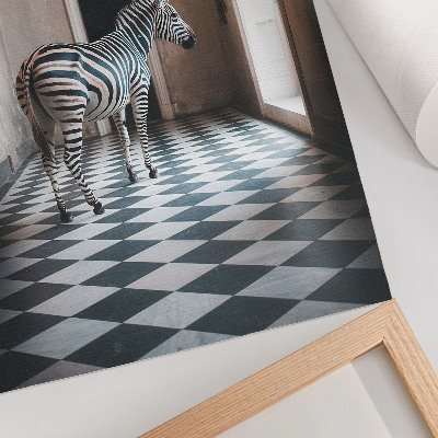 Plakat na płótnie Zebra w architekturze
